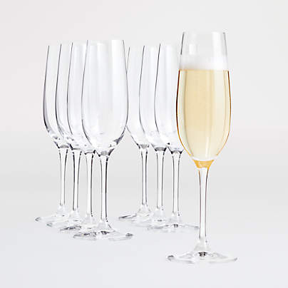 Aspen 9-Oz. Champagne Glasses, Set of 8