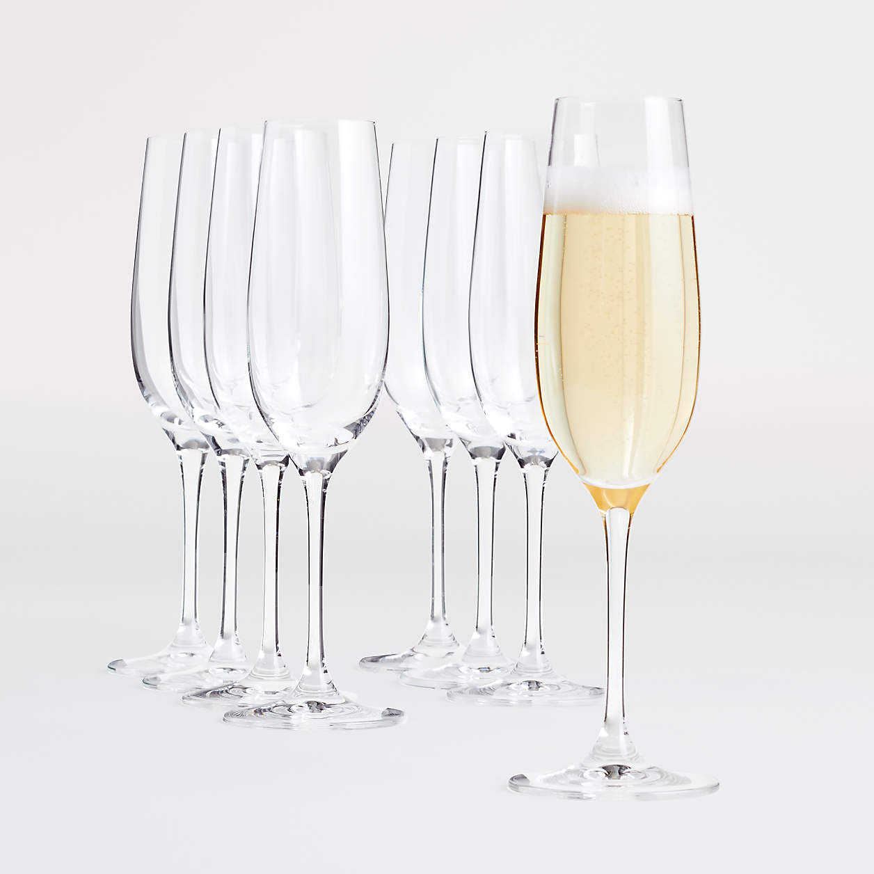 Aspen Champagne Glasses, Set of 8
