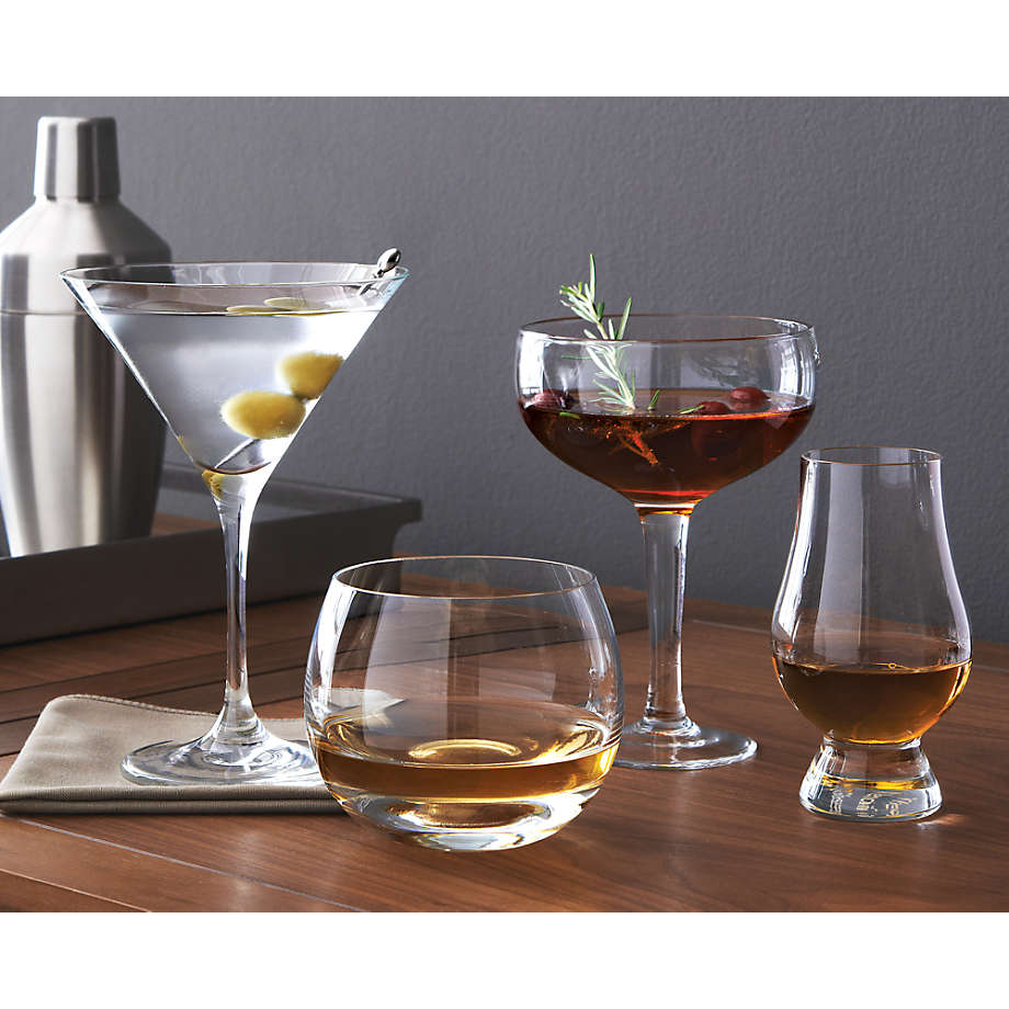 Aspen Martini Glasses, Set of 8 + Reviews | Crate & Barrel