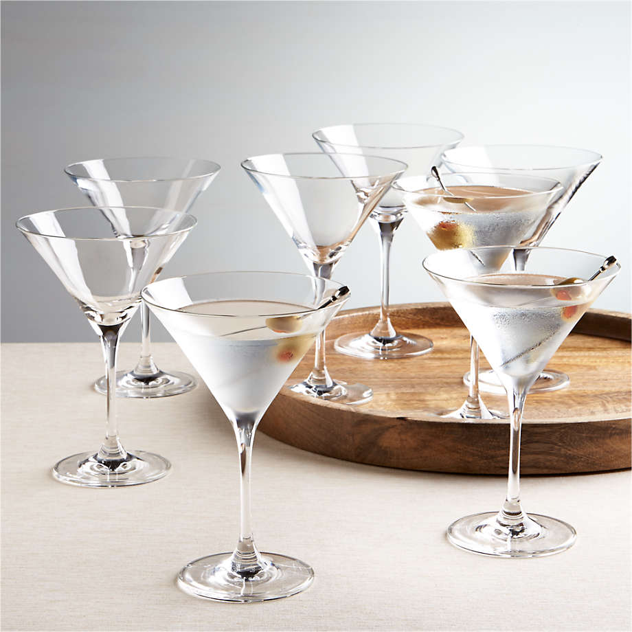 Aspen 8-Oz. Martini Glasses, Set of 8