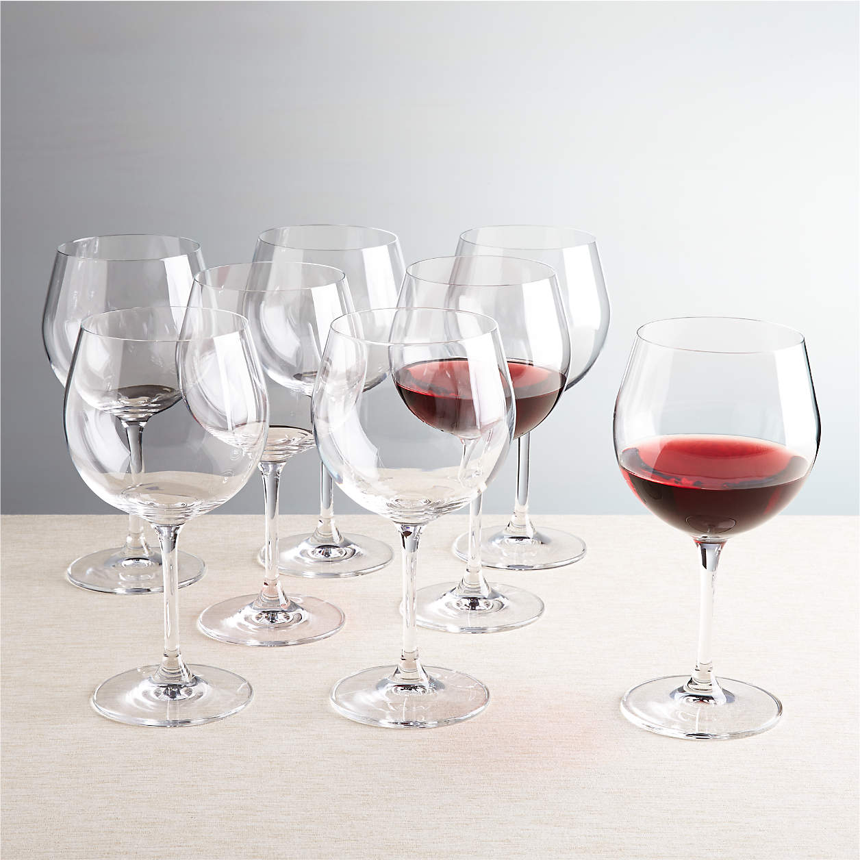 Viv Red Wine Glasses, Set of 8 + Reviews Crate and Barrel