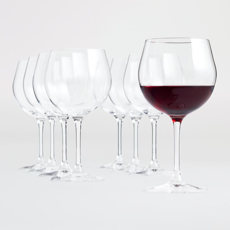 Camille 23-Oz. Long-Stem Wine Glass - Red + Reviews, Crate & Barrel