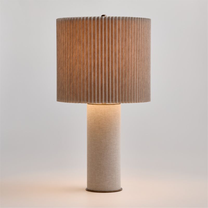 Vale Fabric Table Lamp with Fabric Shade 24" - image 1 of 6