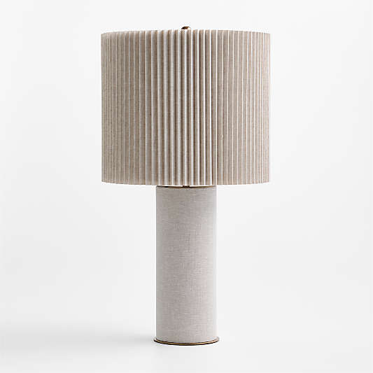 Vale Fabric Table Lamp with Fabric Shade 24"