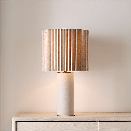 Vale Fabric Table Lamp with Fabric Shade 24"