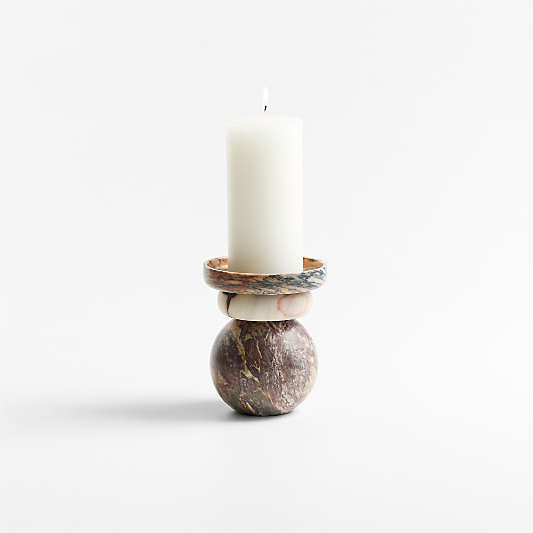 Volley Mixed Marble Pillar Holder 6" by Venus Williams