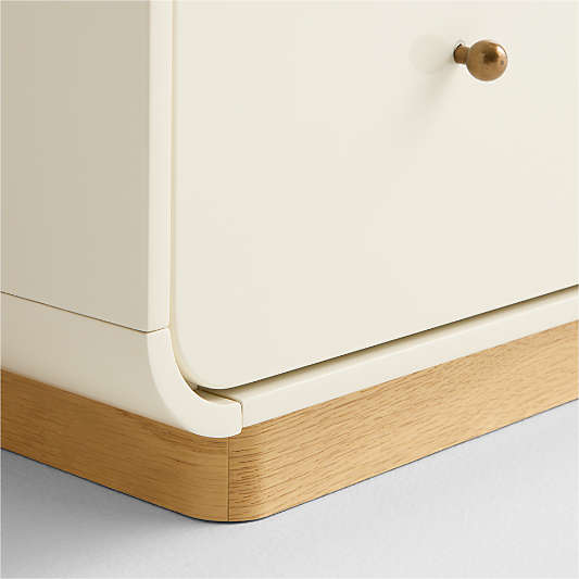 Volley Ivory Lacquer Kids Dresser by Venus Williams