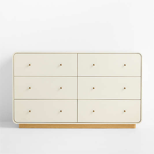 Volley Ivory Lacquer Kids Dresser by Venus Williams