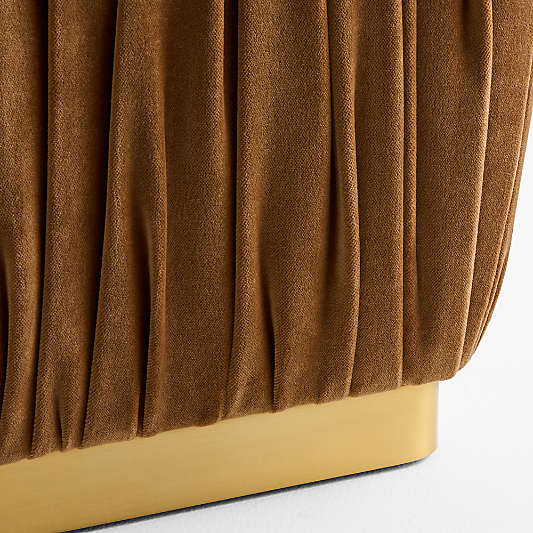 Velvet Goodbye Ottoman by Laura Harrier and Tiffany Howell