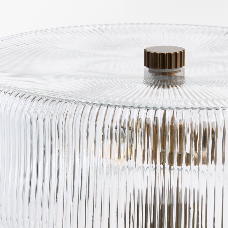 Vienna Metal Table Lamp with Rippled Glass Shade 17" - image 3 of 5