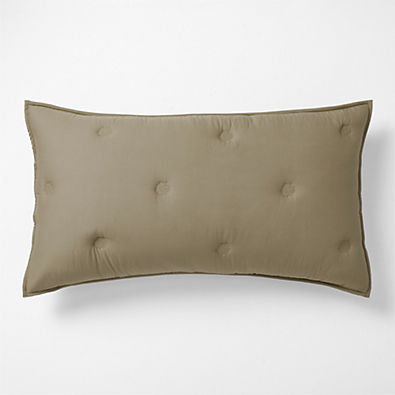 View Organic Cotton Voile Garden Green King Bed Pillow Sham details