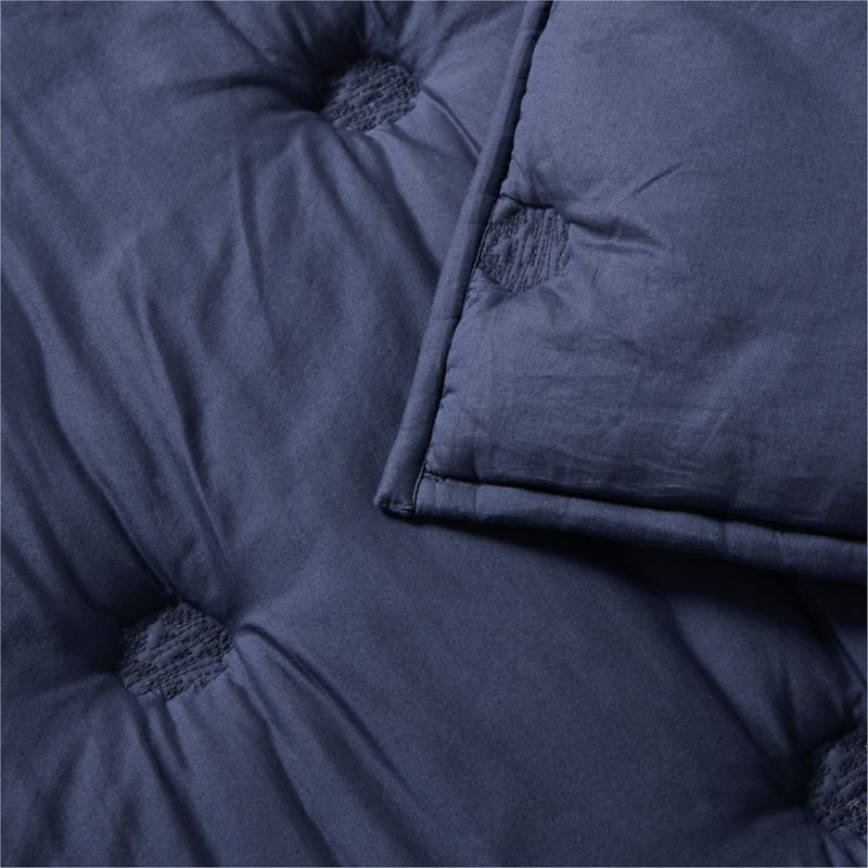 Organic Cotton Voile Deep Indigo Twin/Twin XL Comforter - image 3 of 5