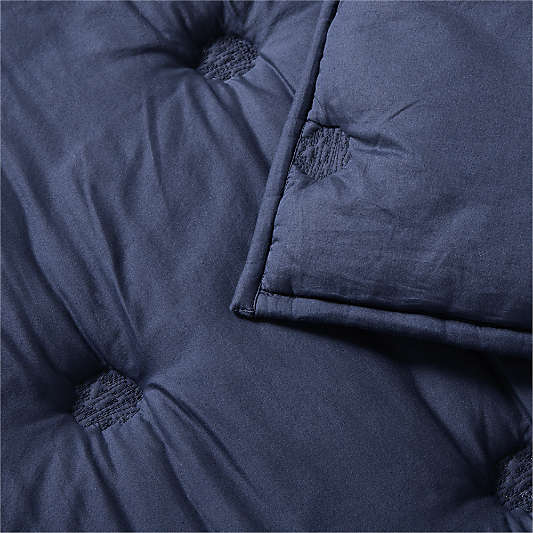 Organic Cotton Voile Deep Indigo Standard Bed Pillow Sham