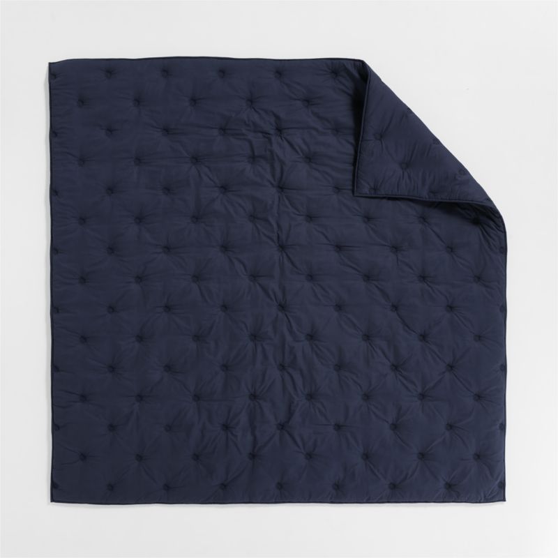 Organic Cotton Voile Deep Indigo Full/Queen Comforter - image 7 of 7