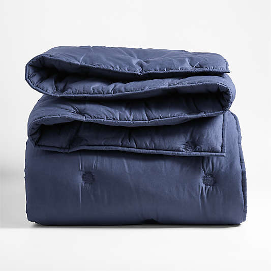 Organic Cotton Voile Deep Indigo Comforters