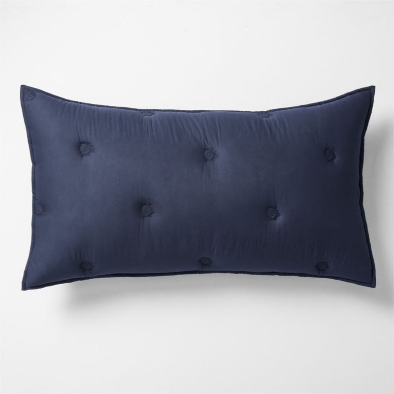 Viewing product image Organic Cotton Voile Deep Indigo King Bed Pillow Sham - image 1 of 5