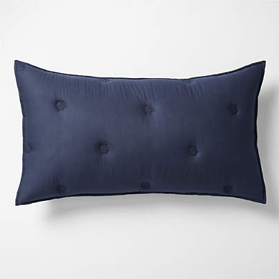 Organic Cotton Voile Deep Indigo King Bed Pillow Sham