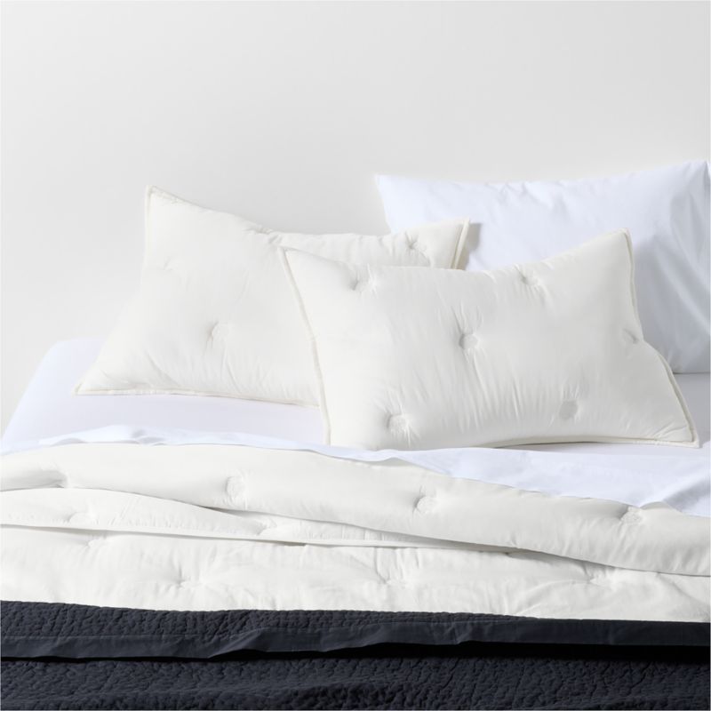 Cotton Voile Pampas Ivory Standard Bed Pillow Sham