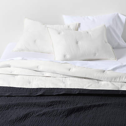 Organic Cotton Voile Pampas Ivory King Comforter