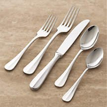 Voletta Mirror 20-Piece Flatware Set + Reviews | Crate & Barrel