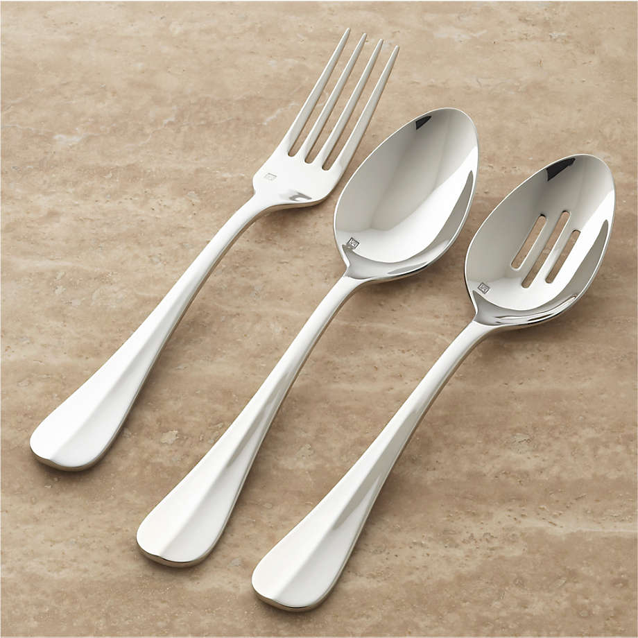 Classy 3-Pc. Buffet SERVING TONG SET High Polished Stainless-Steel