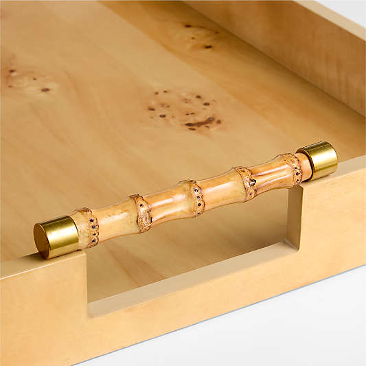 Volos Burl Wood Decorative Trays