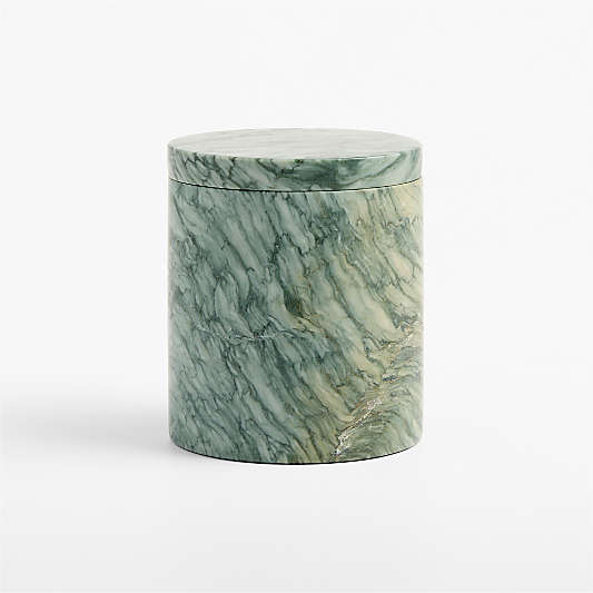 Verde Green Marble Canister