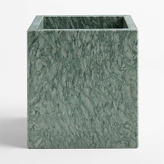 Verde Green Marble Trash Can