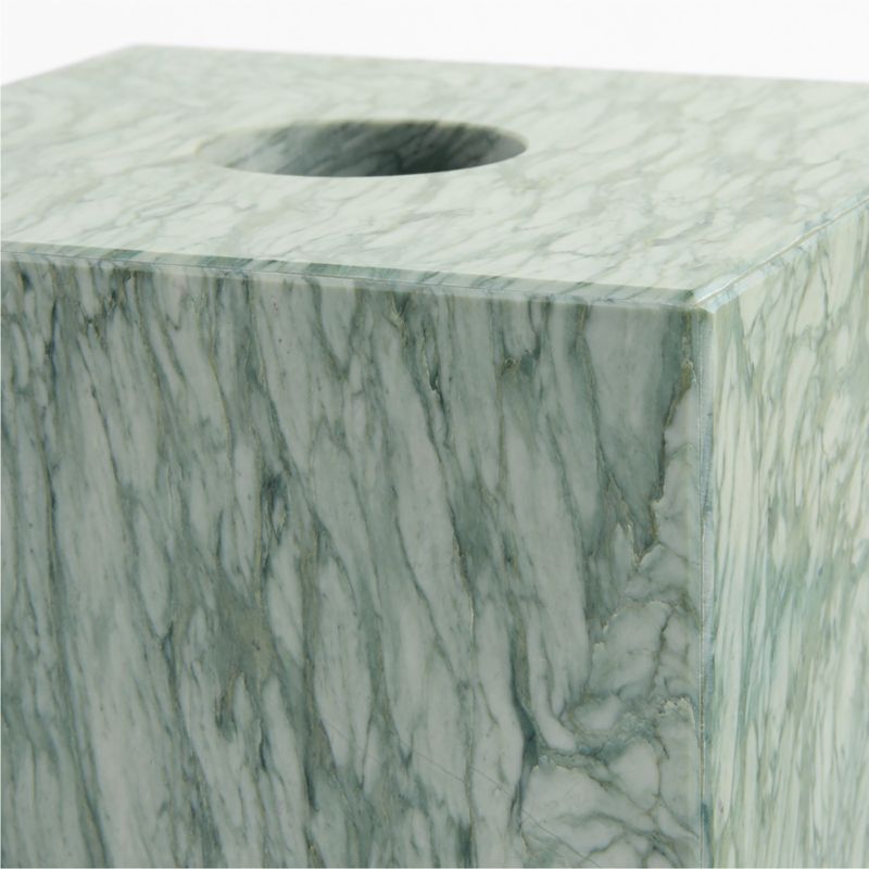 Verde Green Marble Tissue Holder - image 3 of 5