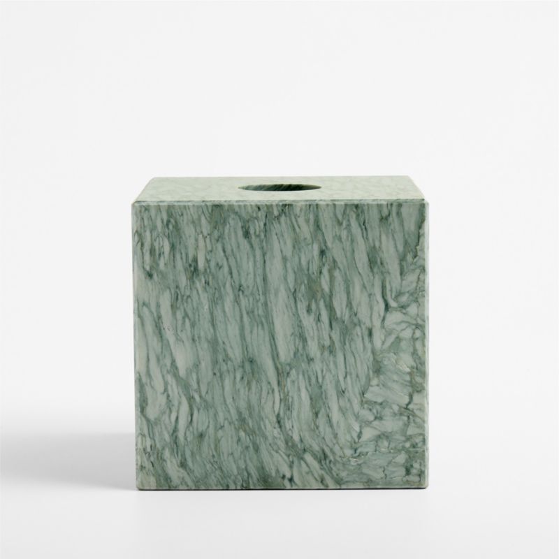 Verde Green Marble Tissue Holder - image 4 of 5