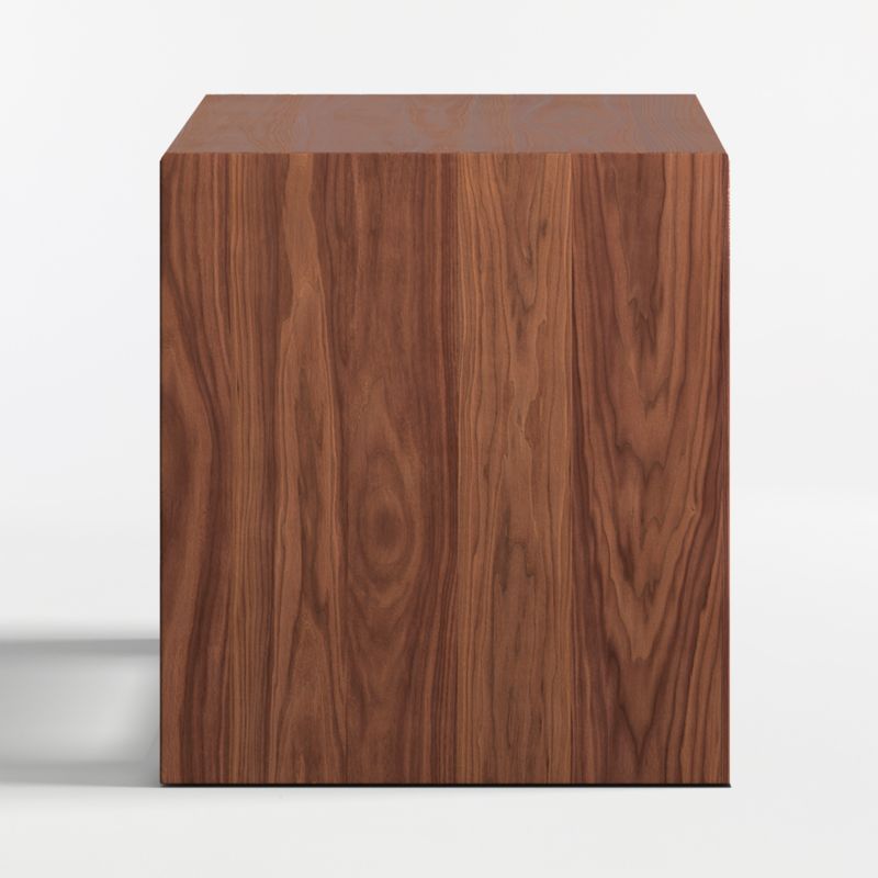 Vernon Walnut Wood 24" Rectangular End Table with Drawer - image 2 of 6