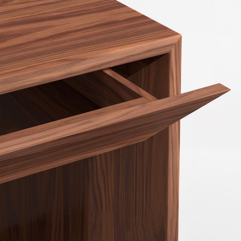 Vernon Walnut Wood 24" Rectangular End Table with Drawer - image 5 of 6