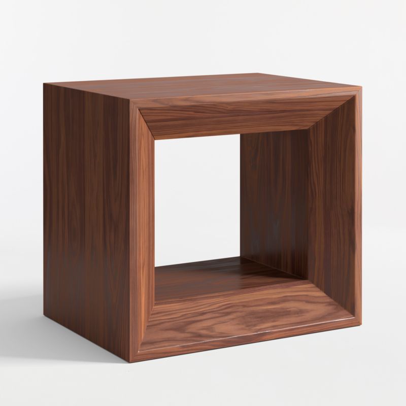 Vernon Walnut Wood 24" Rectangular End Table with Drawer - image 1 of 6
