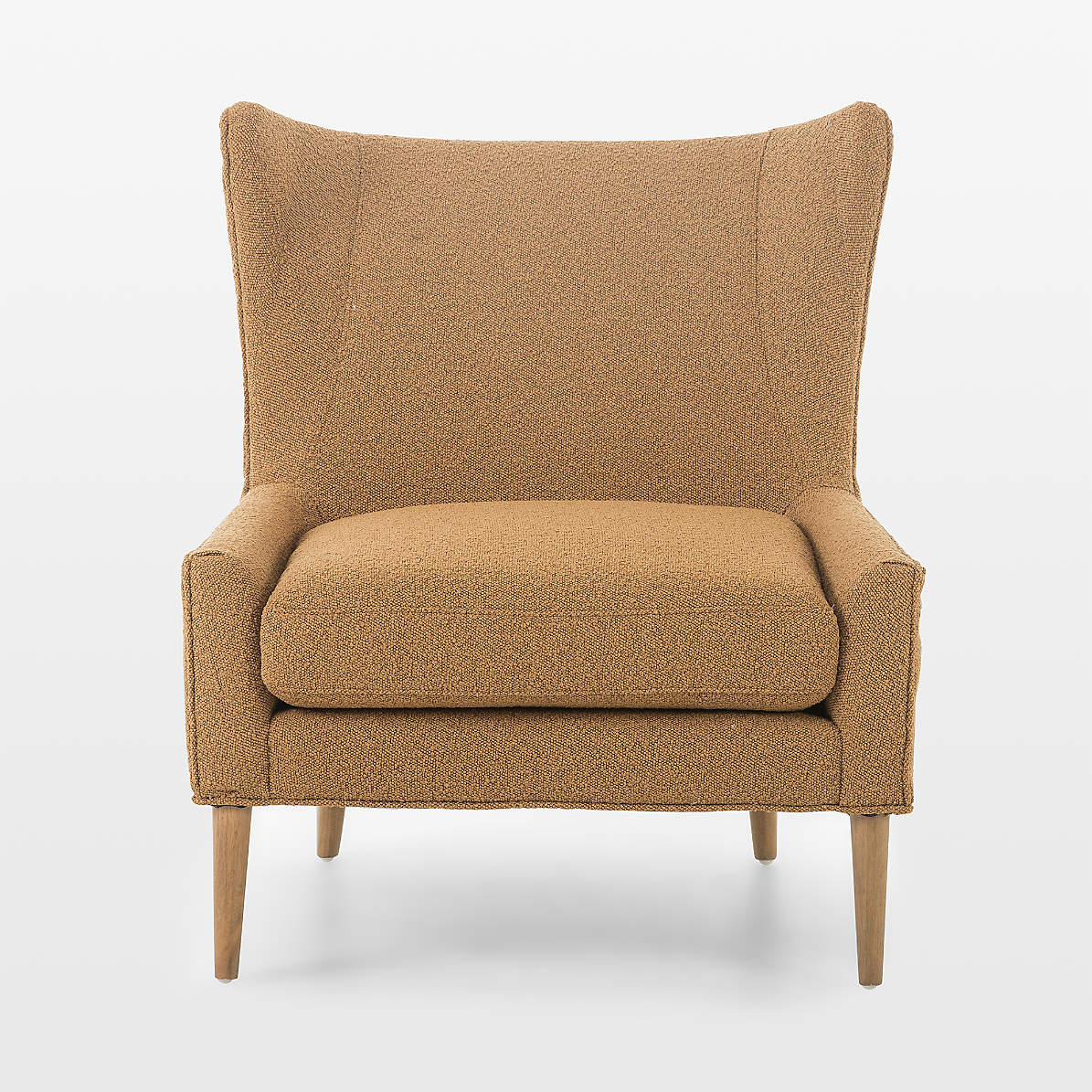 crate and barrel wingback chair