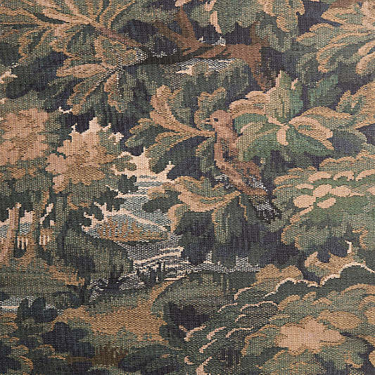 Vivaldi Green Scene Woven Forest Wallpaper