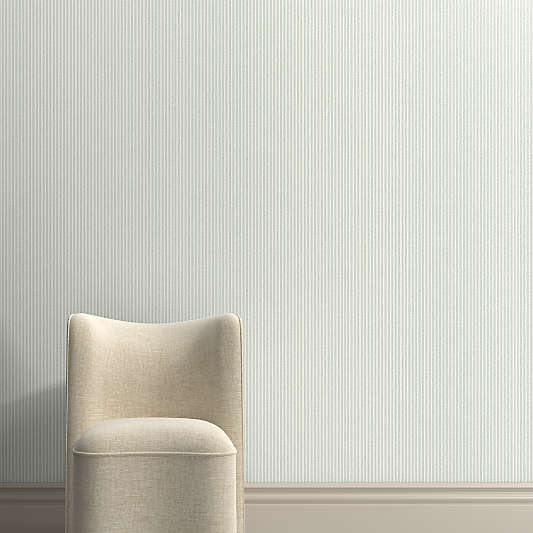 Vivienne Green Ticking Stripe Wallpaper