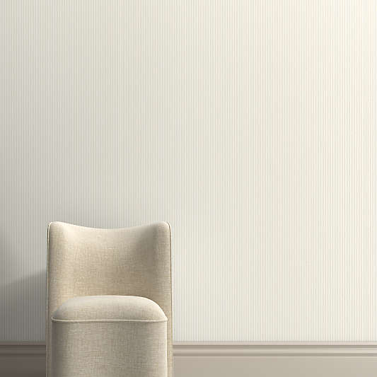 Vivienne Natural Ticking Stripe Wallpaper