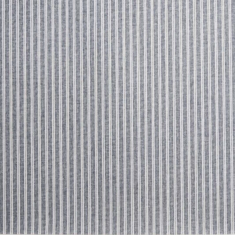Vivienne Navy Blue Ticking Stripe Wallpaper - image 1 of 2