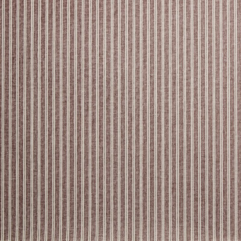 Vivienne Oxblood Ticking Stripe Wallpaper - image 1 of 2