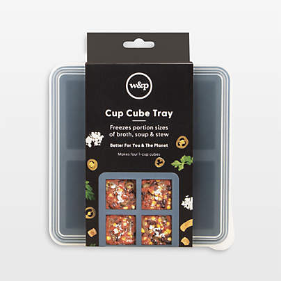W&P Freezer Cube 4-Cup Tray with Lid