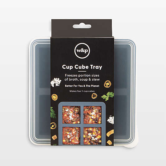 W&P Freezer Cube 4-Cup Tray with Lid