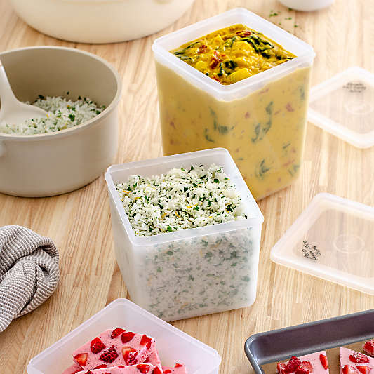 W&P Freezer Cube 3-Piece Food Storage Set