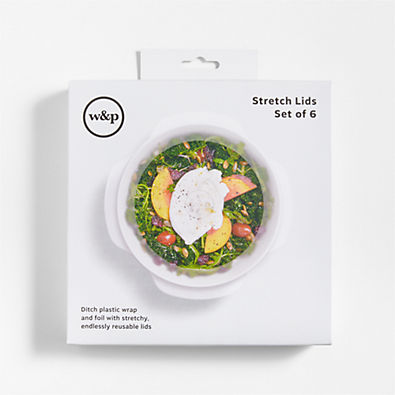 View W&P Round Reusable Stretch Lids, Set of 6 details