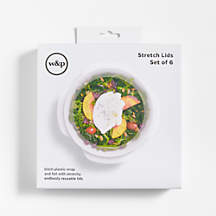 W&P Round Reusable Stretch Lids, Set of 6 + Reviews | Crate & Barrel