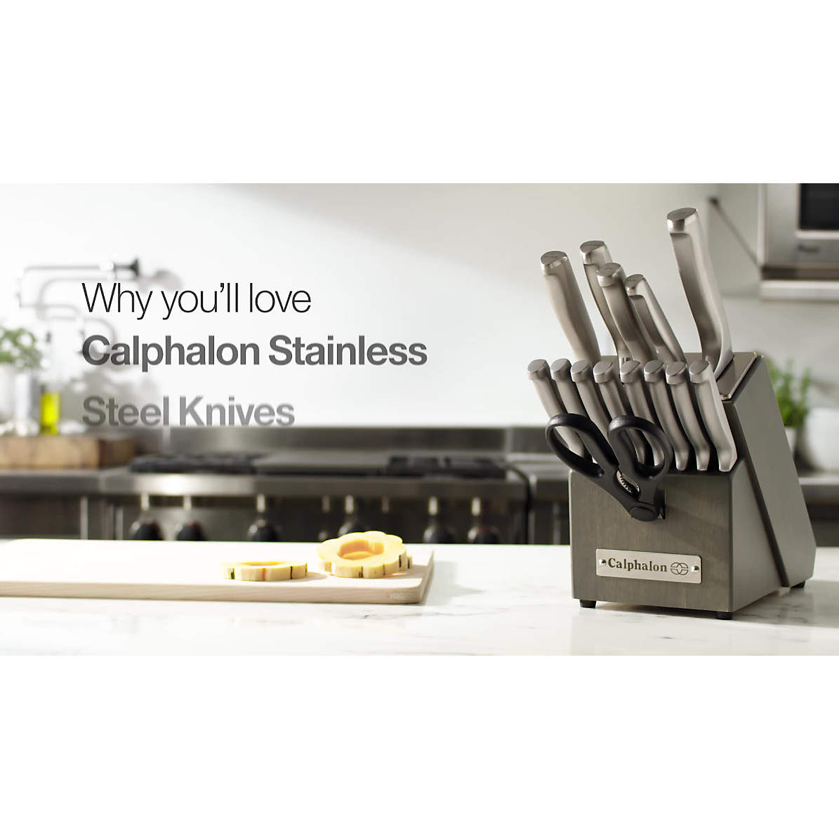 Calphalon Precision Non-Stick 13-Piece Self-Sharpening Knife Set + Reviews