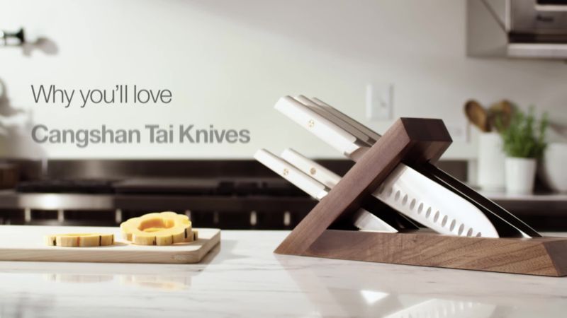 Play Cangshan Everest Black 6-Piece Tai Knife Block Set - video 1 of 1