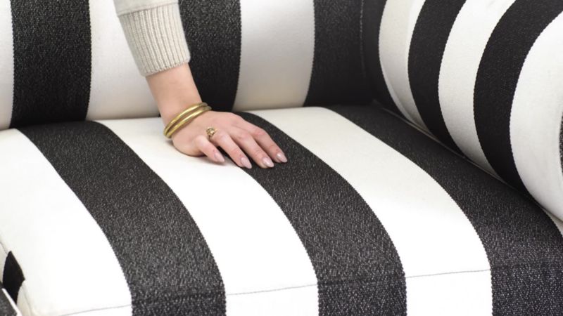 Play Cerca Striped Outdoor Ottoman - video 1 of 1