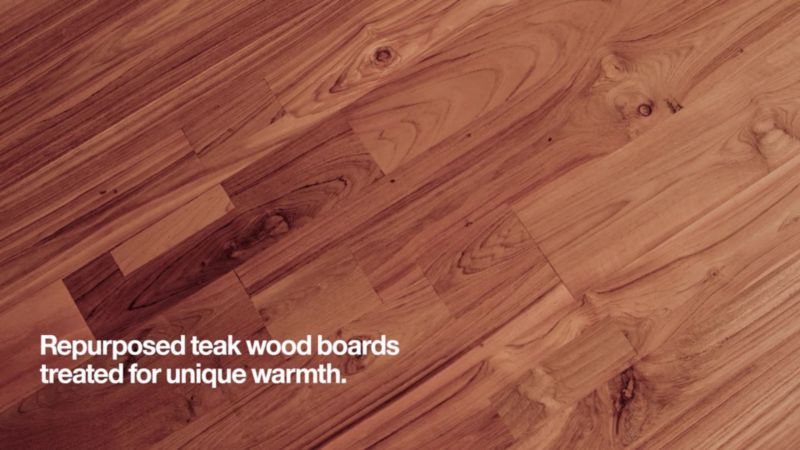 Play Lakin 81"-119" Teak Extendable Dining Table - video 1 of 2