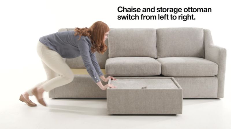 Notch Reversible Lounger Sectional
