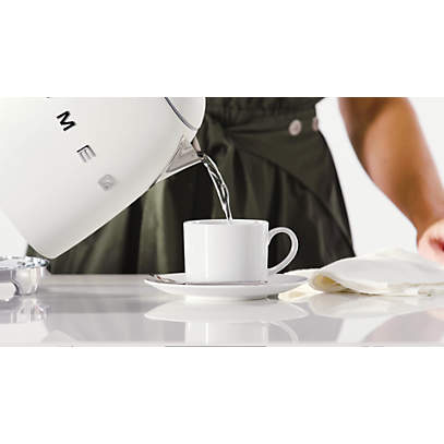 Smeg Cream Retro Electric Tea Kettle + Reviews | Crate & Barrel